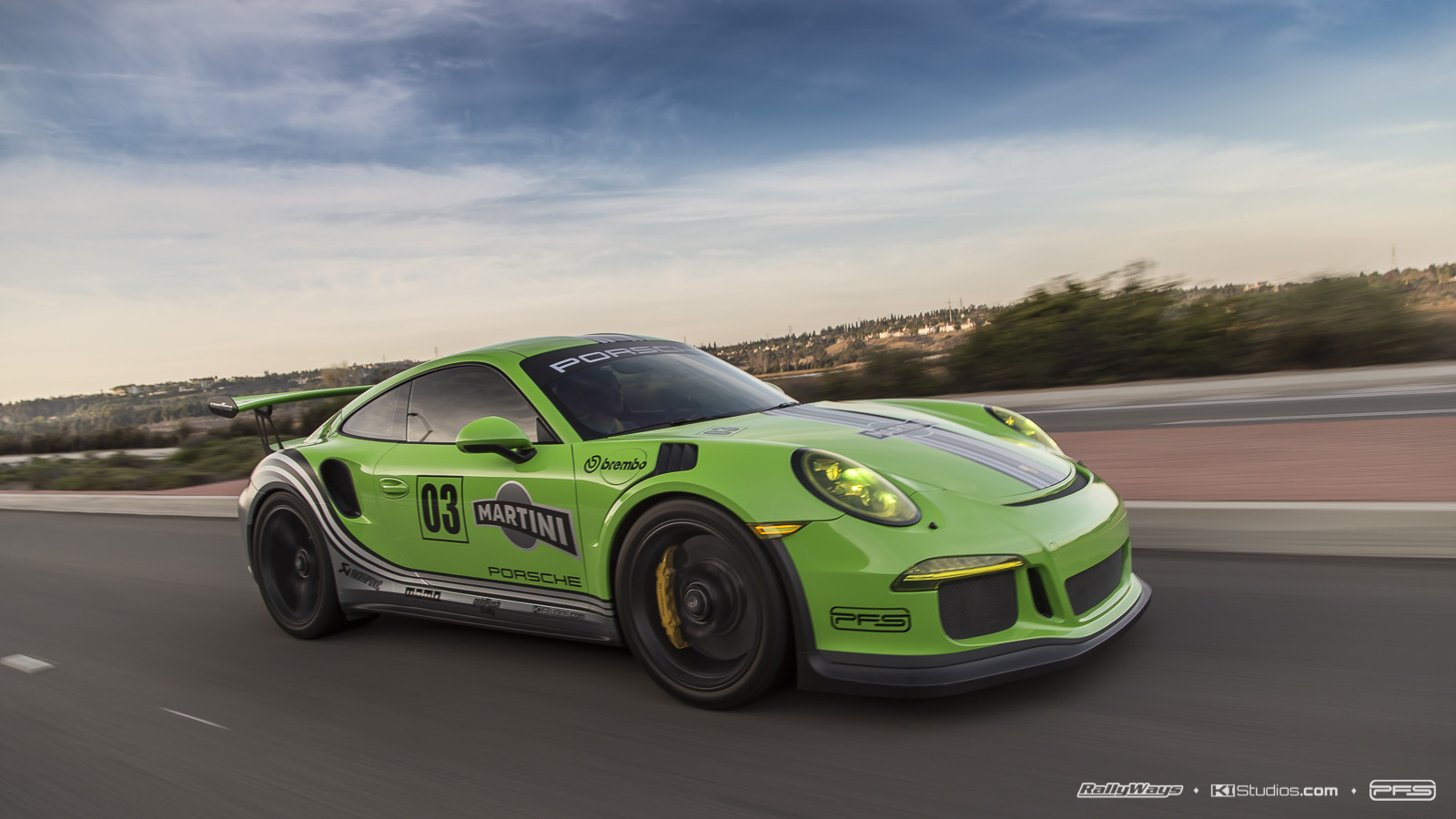 Green Martini Porsche 991 GT3 RS