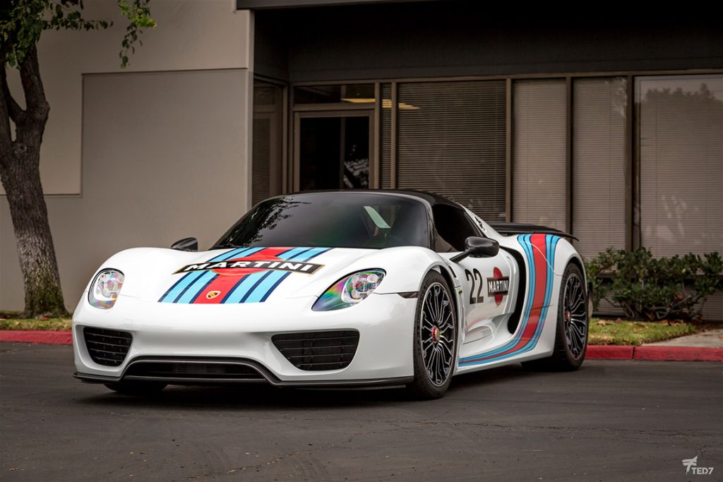 Porsche 918 Spyder Martini Livery - Protection and Graphics