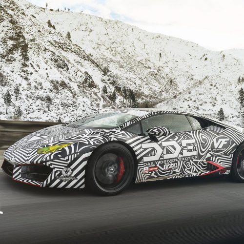 Snowball Rally Daily Driven Exotics Lamborghini Rolling Shot