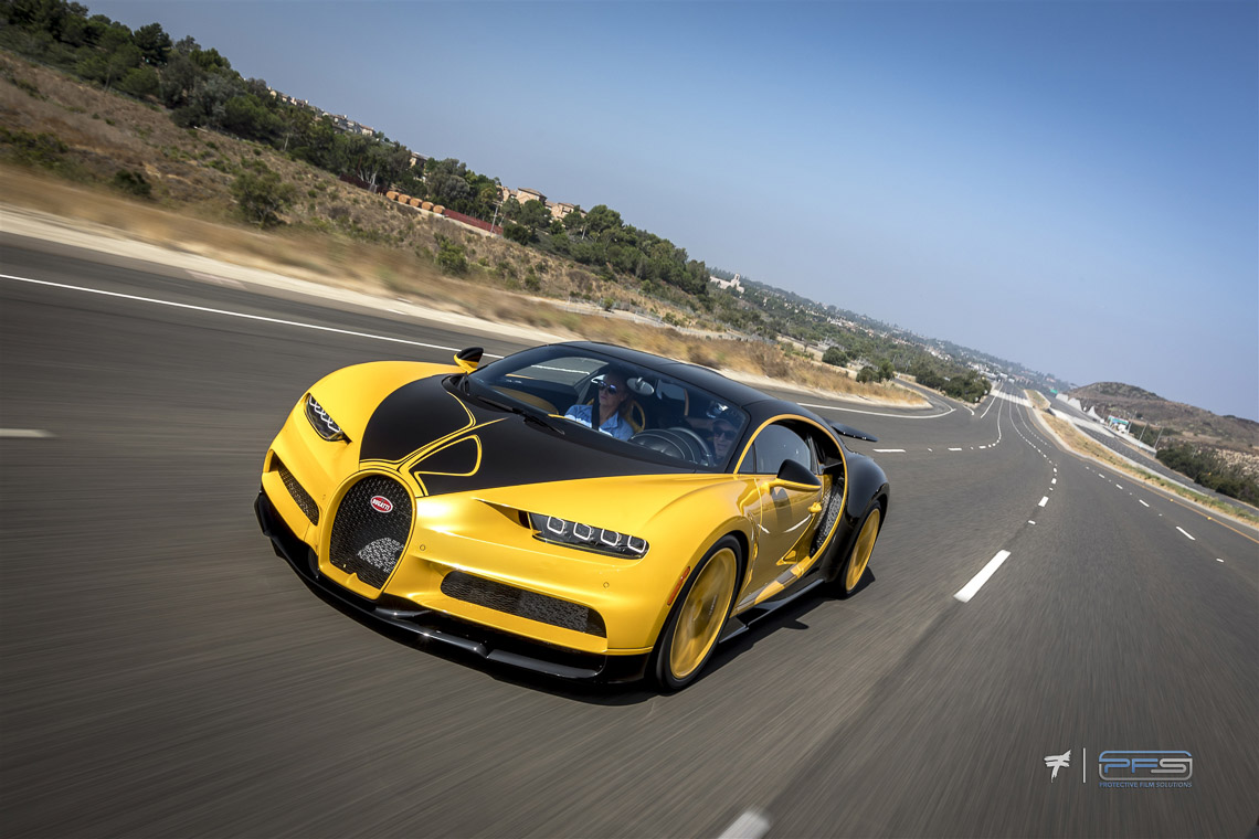 Bugatti Chiron Hellbee Rolling Shot - Protective Film Solutions