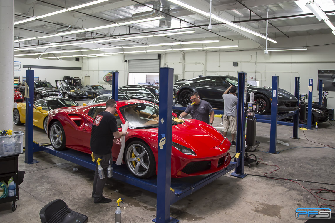 Ferrari 488 GTB Paint Protection Film by PFS