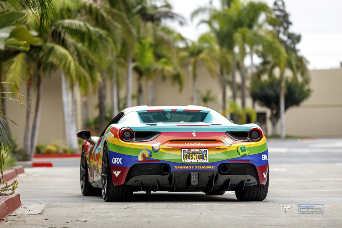 lucky charms ferrari 488 spider grx wrap protective film solutions lucky charms ferrari 488 spider grx wrap protective film solutions