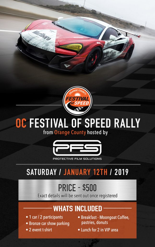 OCFOS Rally Flier - Orange County Festival of Speed