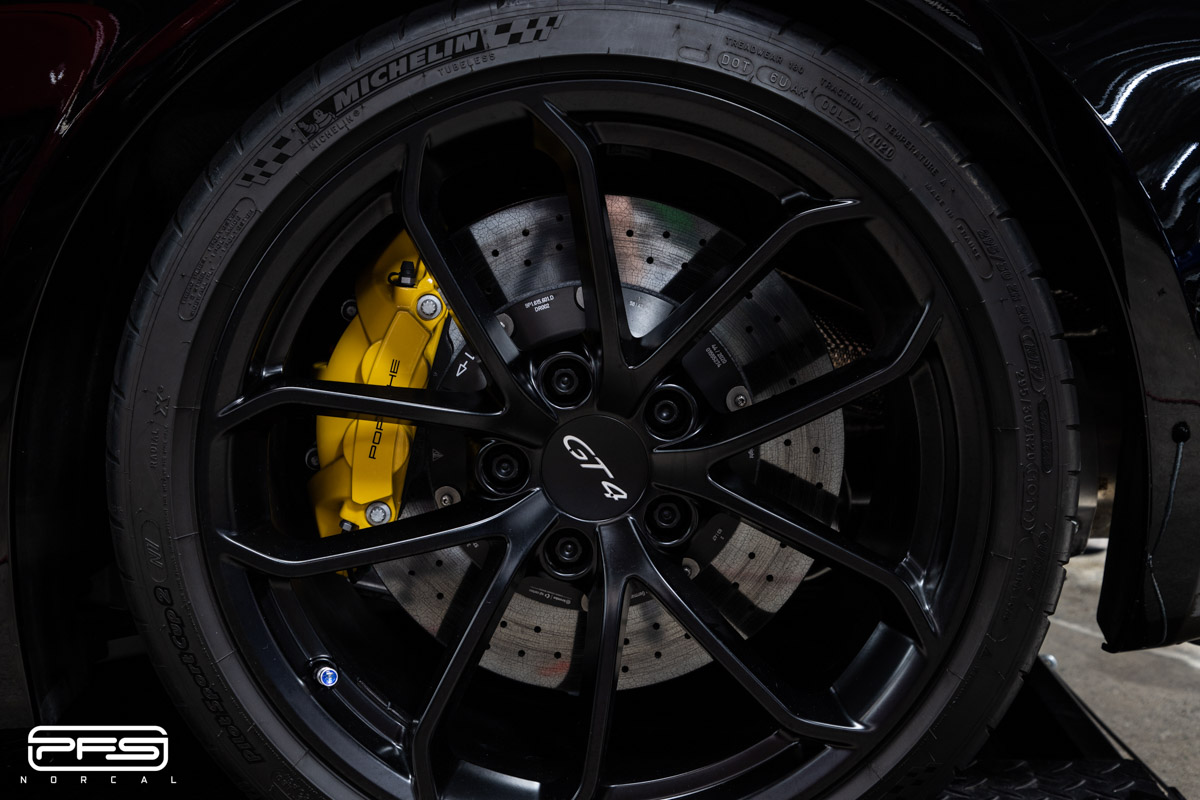 Porsche Cayman GT4 Wheel Ceramic Coating by PFS NorCal