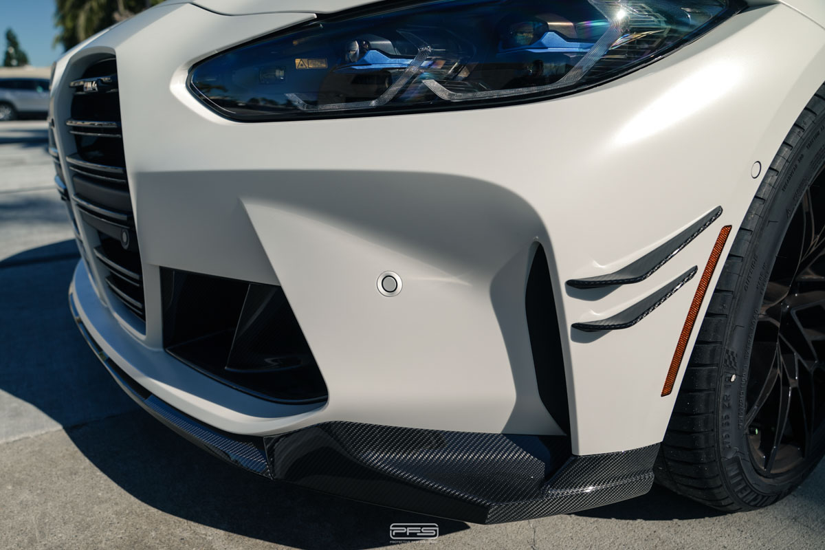 BMW M4 Carbon Fiber Canards and Front Lip
