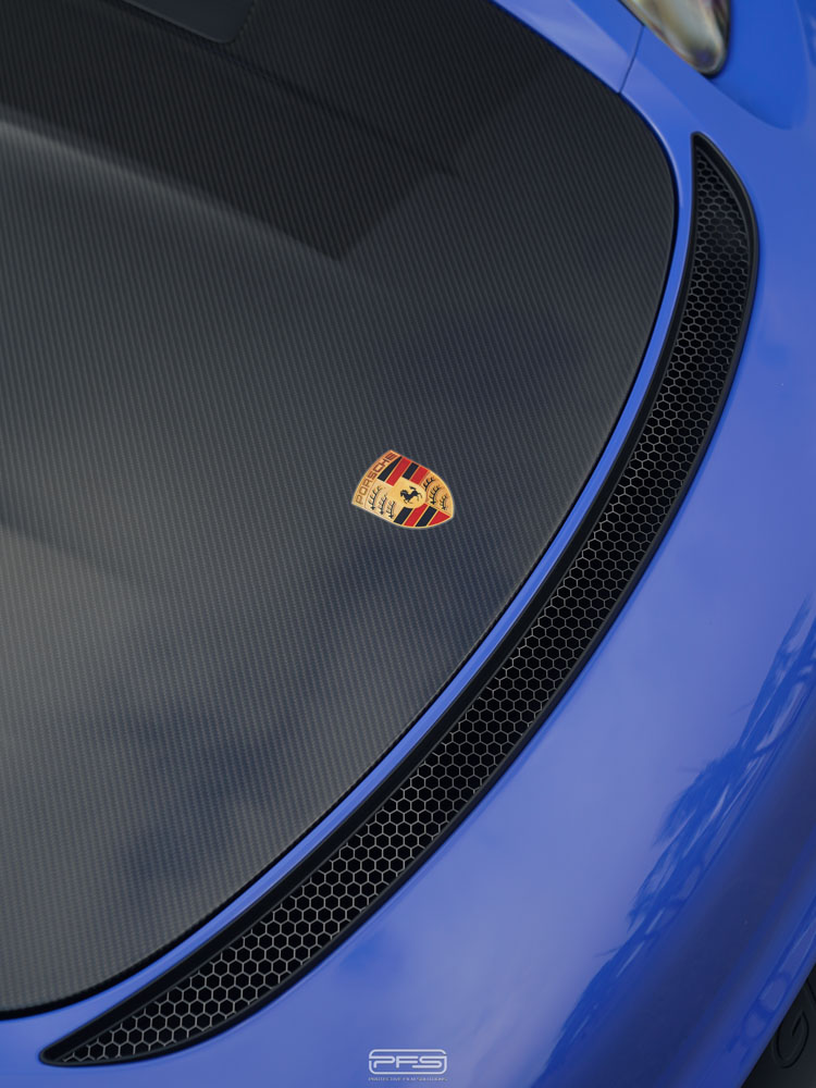 Porsche gt4 RS Paint Protection Carbon Fiber Hood - PFS Projects 3
