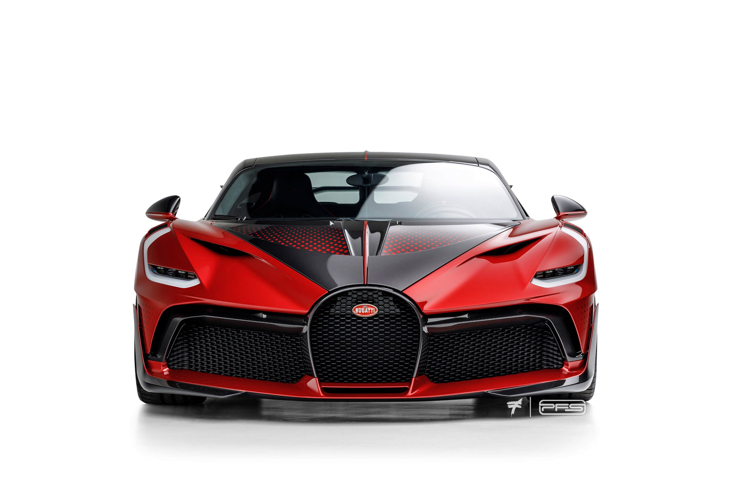 Bugatti Divo Lady Bug Front View - PFS Paint Protection Portfolio