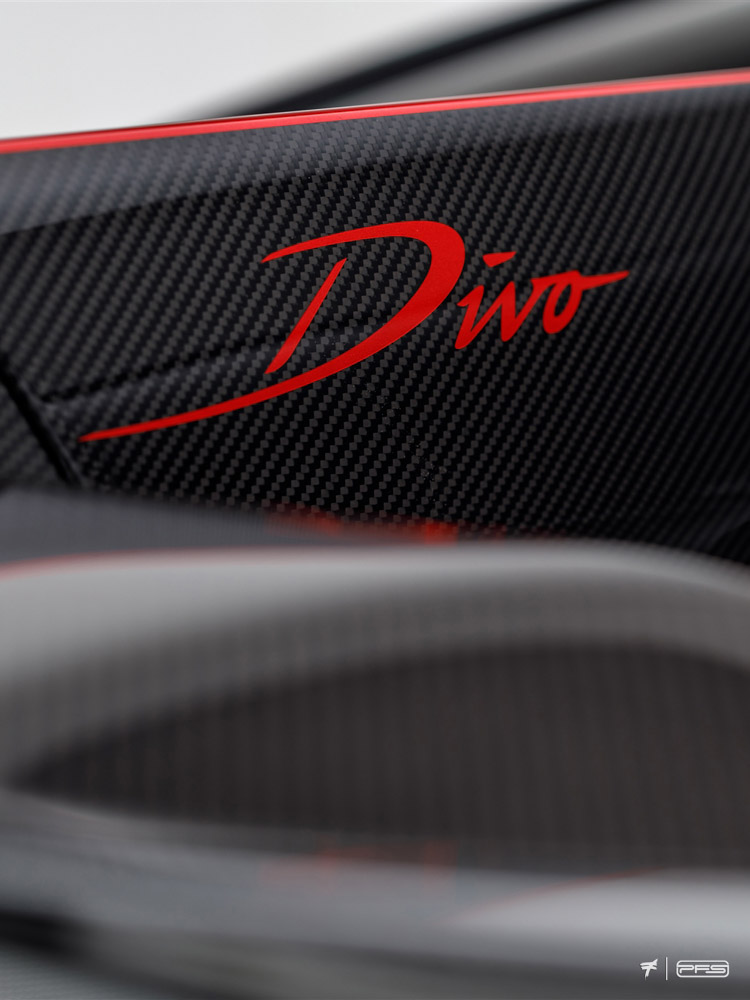 Bugatti Divo Logo on Car